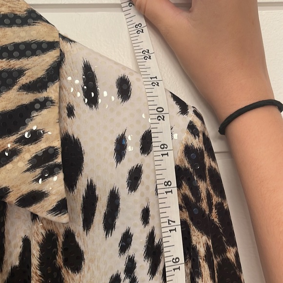 Joseph Ribkoff sequin Leopard Jacket - Picture 6 of 16